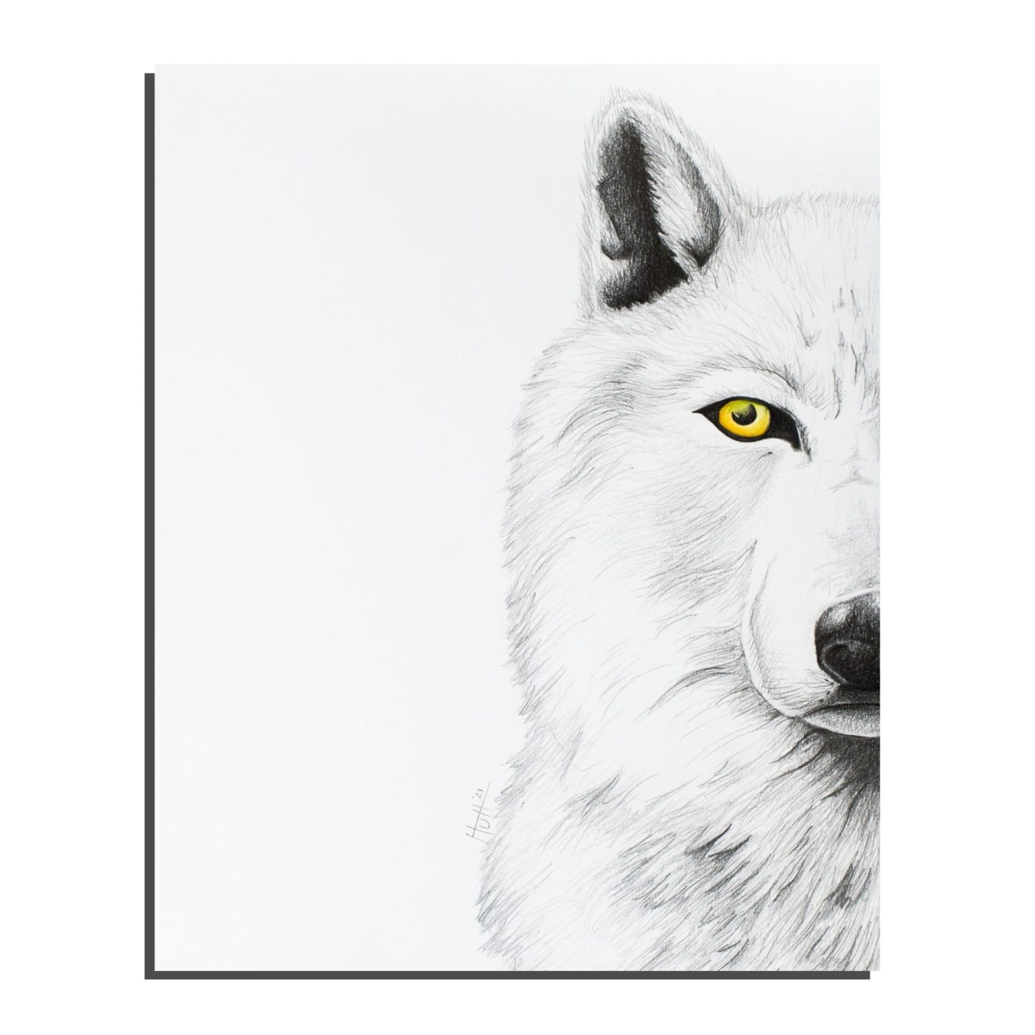 Women who run with Wolves Modern Magic Art Print