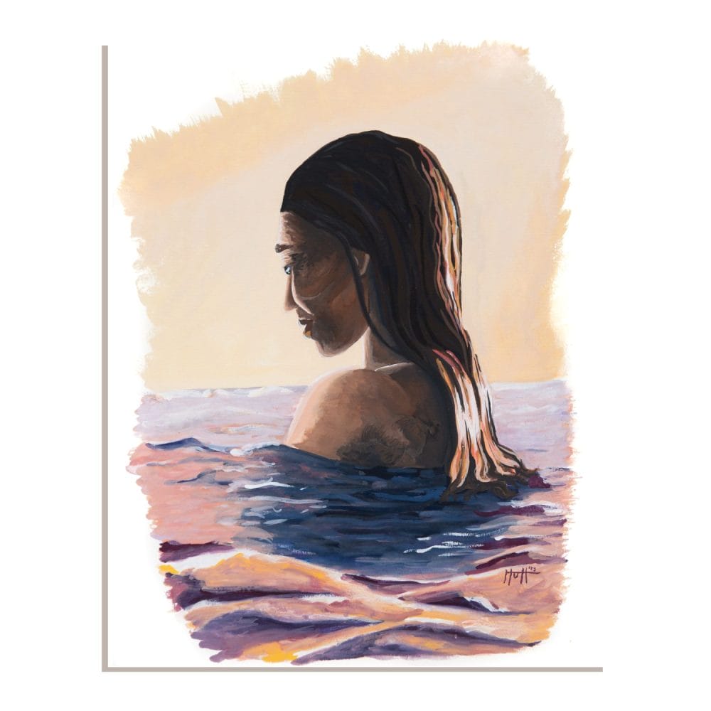 Aphrodite Gouache painting