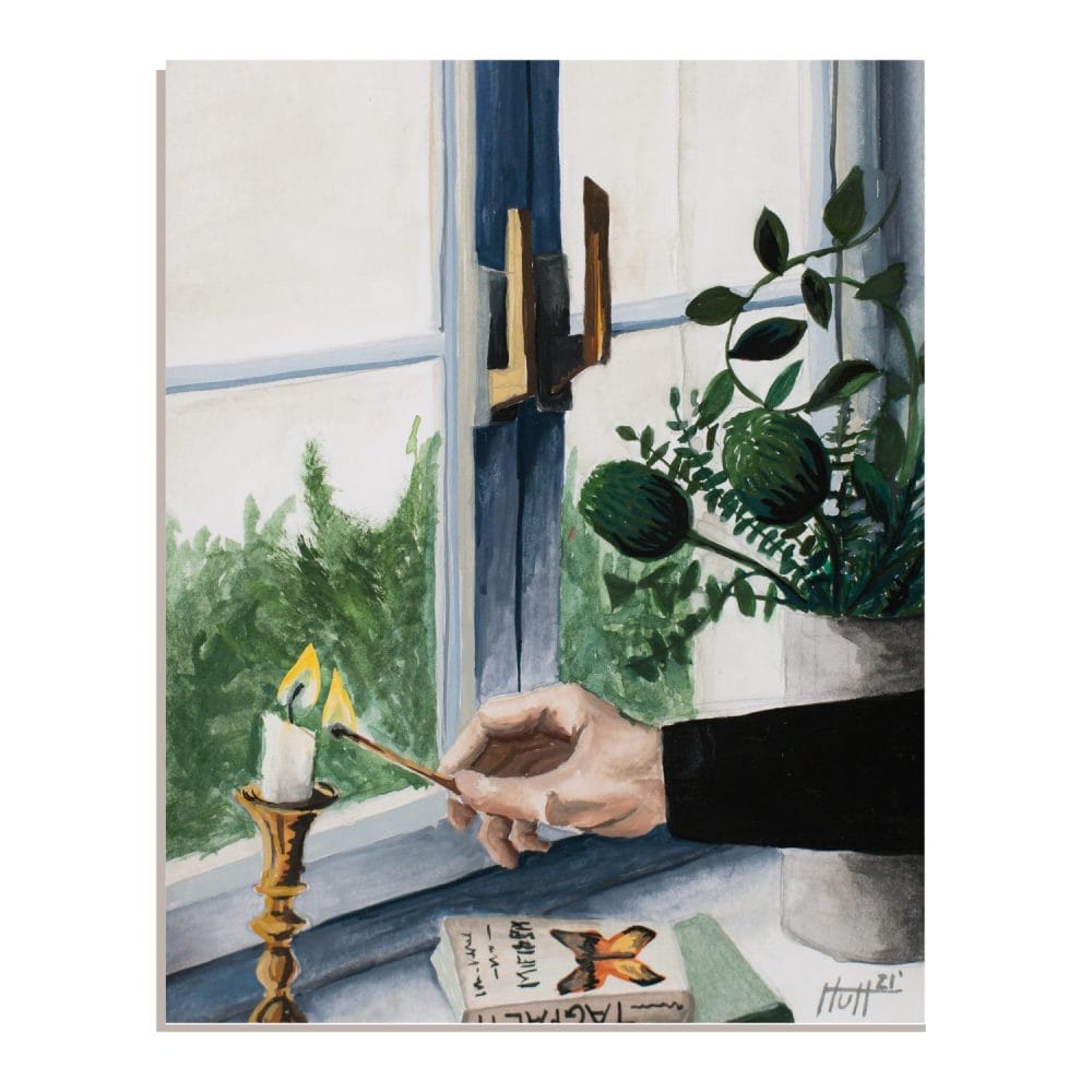 Witchy Vibes Gouache painting