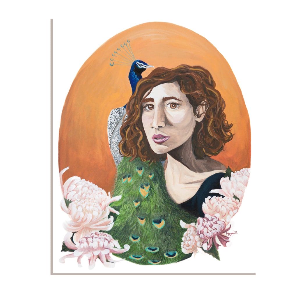 Uncaged Collection: Woman with Peacock