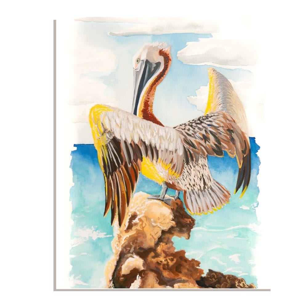 Pelican Cove Gouache Print