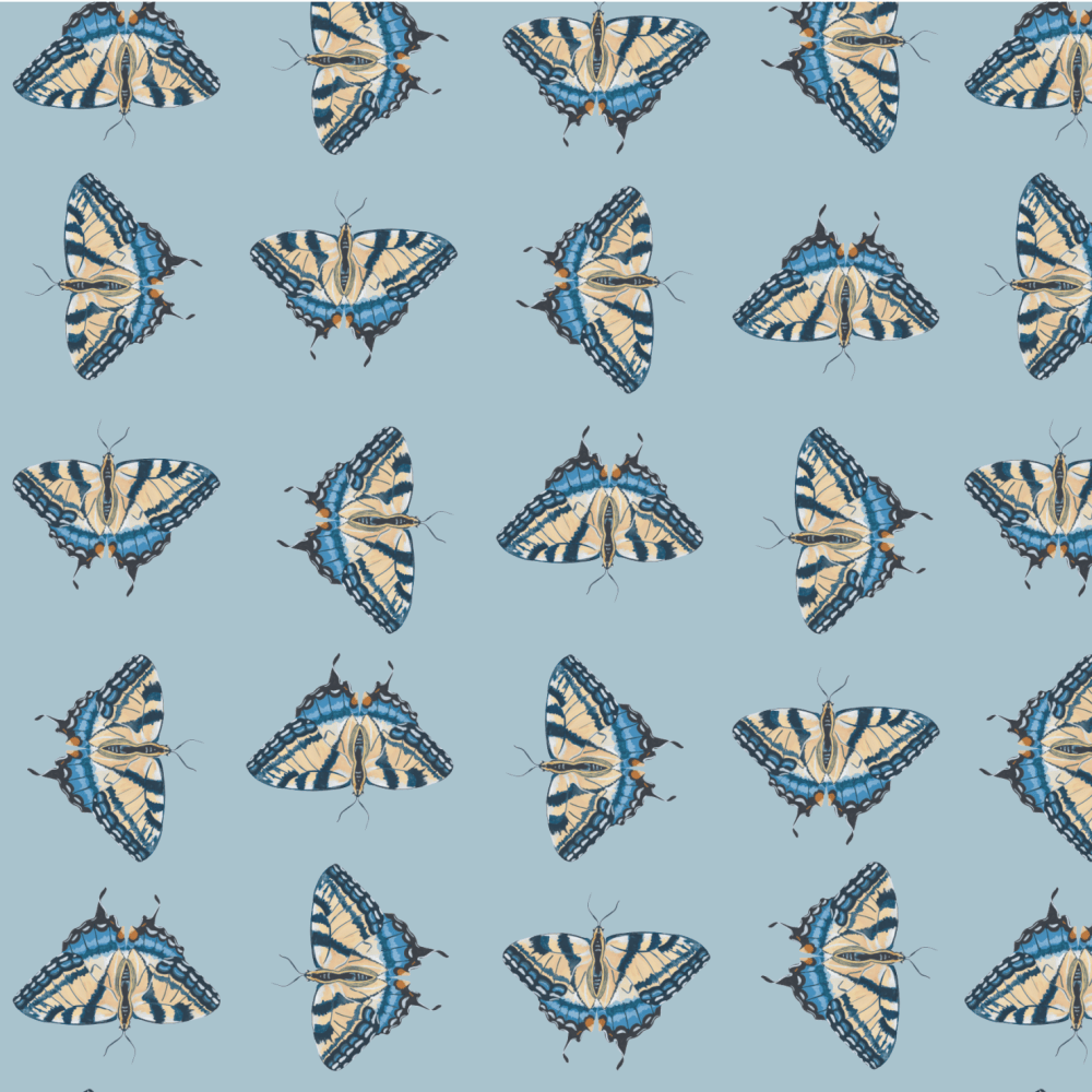 Hand Painted Butterflies wallpaper