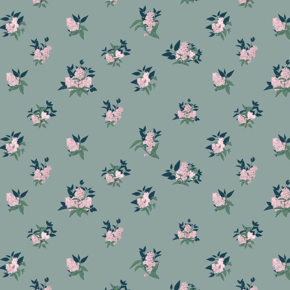 Lilac Dreams illustrated wallpaper