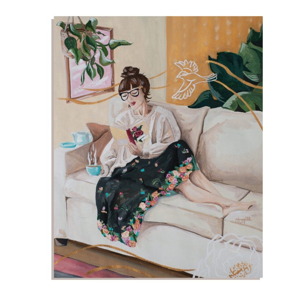 The Magic of Reading Original Painting