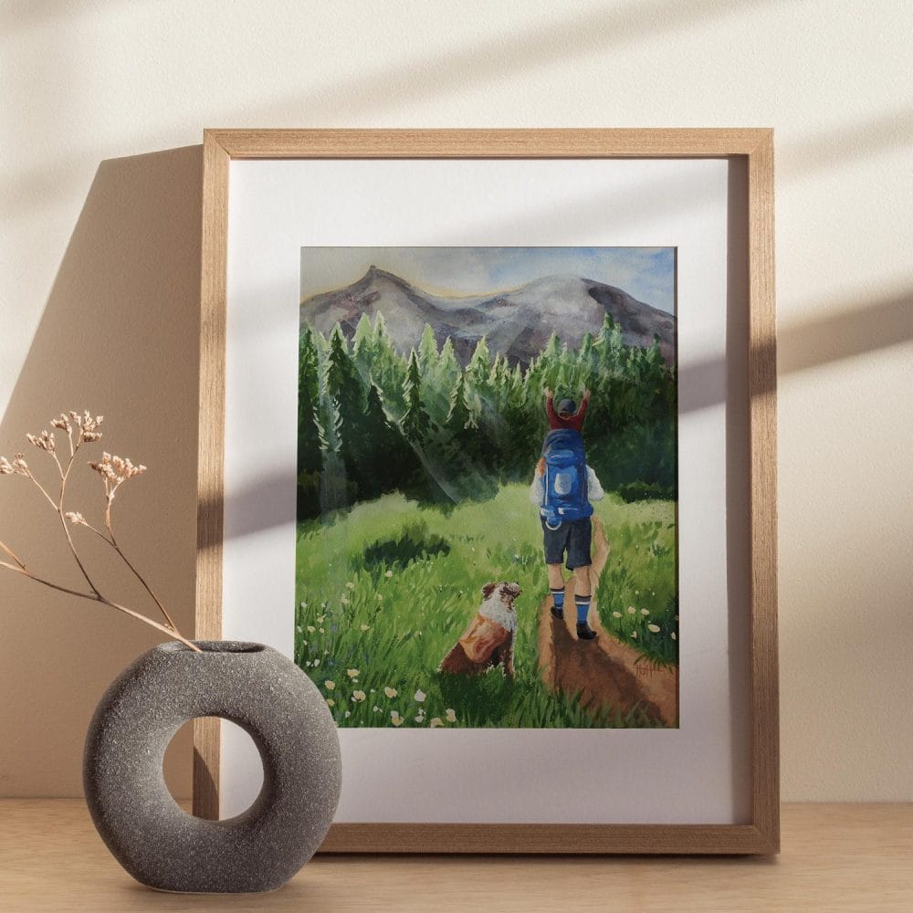 Father' Day Hike 11x14 Print