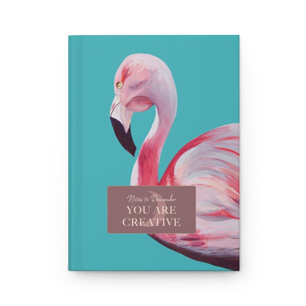 Bold Expression Journal - Pink Flamingo on Teal