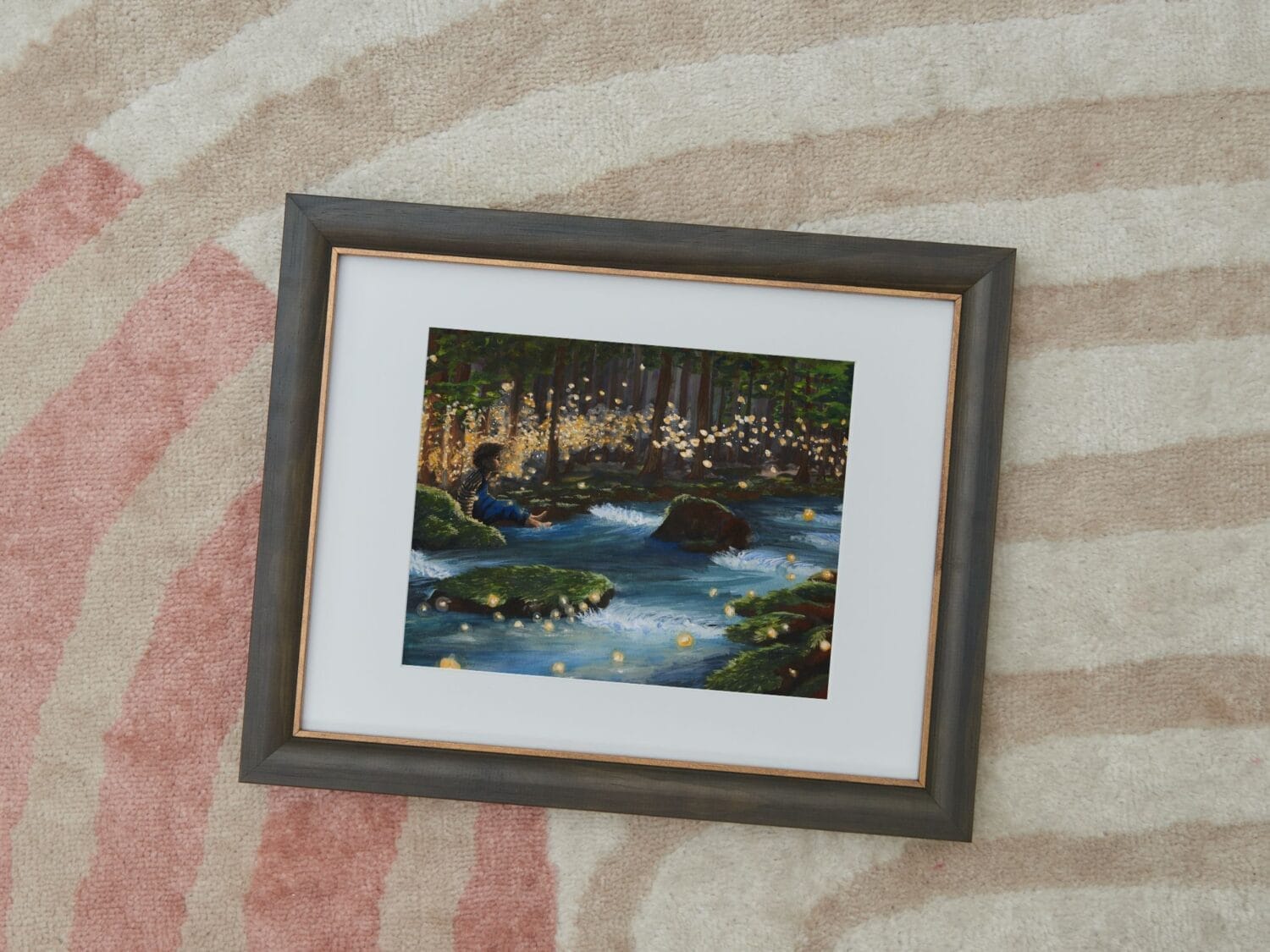 Midwest Fireflies in the Summer painting